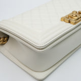 Chanel Le Boy Old Medium White - (MICROCHIP)