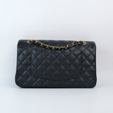 Chanel Double Flap Medium Black - (MICROCHIP)