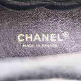 Chanel Double Flap Medium Black Caviar GHW -s9