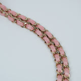 Chanel Double Flap Medium Iridescent Pink GHW - s27