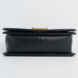 HOLD | Chanel Le Boy Old Medium Black AGHW -s30