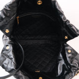 Chanel 22 Medium Black Shiny Calfskin - (MICROCHIP)