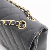 Chanel Double Flap Medium Black GHW - (MICROCHIP)