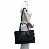 Chanel Executive Cerf Tote Black SHW - s16