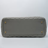 HOLD | Chanel Coco Handle Shopping Tote Grey GHW - 27