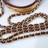 Chanel Mini Rec Top Handle Burgundy GHW - (MICROCHIP)