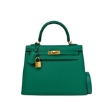 HOLD | Hermès Kelly 25 Sellier Vert Jade GHW - C