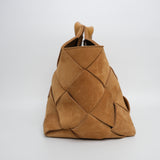 Loewe Suede Woven Basket Bag