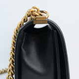 HOLD | Chanel Le Boy Old Medium Black AGHW -s30