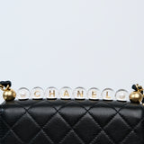 Chanel Seasonal Flap with Clear Pearls