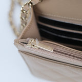 Chanel Wallet On Chain Dark Beige