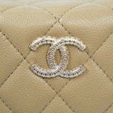 Chanel Clutch with Chain Dark Beige GHW - (BRANDNEW)