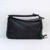 Loewe Laced Puzzle Medium Black - GHW