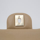 Chanel Double Flap Small Dark Beige GHW - (MICROCHIP)