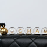 Chanel Seasonal Flap with Clear Pearls