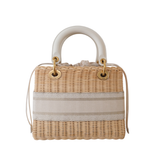 Lady Dior Wicker Bag Medium GHW