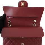 HOLD | Chanel Double Flap Medium Burgundy GHW -s28