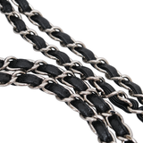 Chanel Double Flap Jumbo Black SHW - s19