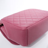Chanel Business Affinity Medium Flap Raspberry GHW