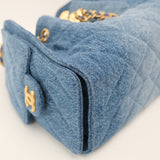Chanel 25 Mini Denim Blue GHW - (MICROCHIP)