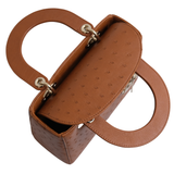 Lady Dior Small Ostrich GHW