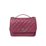 Chanel Business Affinity Medium Flap Raspberry GHW