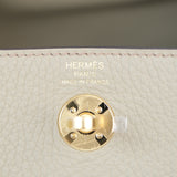 Hermes Mini Lindy Beige Marfa Ghw - W