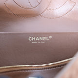 Chanel Maxi Flap 32CM Suede Camel GHW