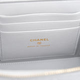 Chanel Vanity Caviar Light Gray Sweetheart Crush