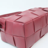 Bottega Veneta Burgundy Cassette Shoulder Bag
