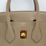 Hermes Birkin 25 Togo Beige Marfa GHW - W