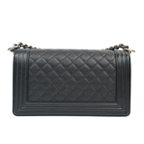 Chanel Le Boy Old Medium Black RHW - s29