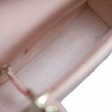 Lady Dior Mini Pink Ostrich GHW