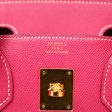 HOLD | Hermes Birkin 30 Rose Tyrien GHW