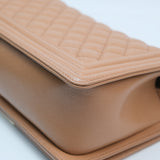 Chanel Le Boy Old Medium Caramel GHW - (MICROCHIP)