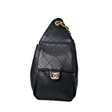 Chanel 25 Small Black Caviar GHW - (MICROCHIP)