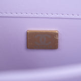 Chanel Top Handle Flap Purple - (MICROCHIP)