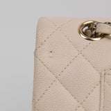 Chanel Double Flap Medium Cream -s29