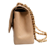 Chanel Double Flap Jumbo Beige GHW - (MICROCHIP)