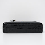 Chanel Slim Vanity Croc Black GHW