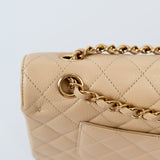 Chanel Double Flap Medium Beige -s16