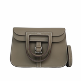 Hermes Halzan Mini Etoupe Swift PHW - W