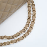 Chanel Double Flap Small Dark Beige GHW - (MICROCHIP)