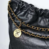 Chanel 22 Medium Black Caviar