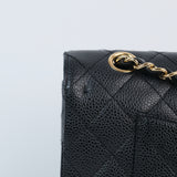 Chanel Double Flap Medium Black s13