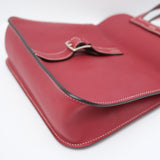HOLD | Hermes Mini Halzan Rouge Grenat PHW