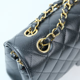 Chanel Double Flap Medium Black GHW - (MICROCHIP)