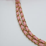 Chanel Double Flap Medium Sakura GHW - s10