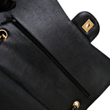 Chanel Double Flap Jumbo Black GHW -s24