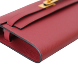Hermes Kelly To Go Rouge H GHW - U